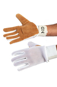 ND Cricket Wicket Keeping Chamois Full Finger Inner Gloves Premium Quality Mens