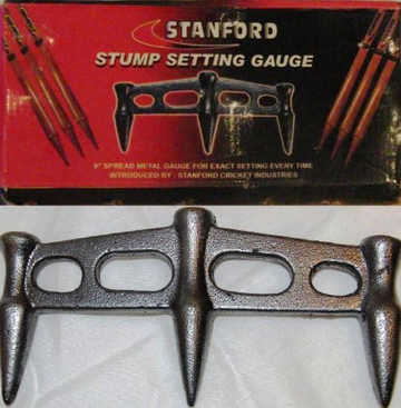 ND Sports Cricket Stump Gauge – Heavy-Duty Metal Alignment Tool with Spikes - Perfect for Accurate Wicket Setup on Any Ground – Ideal for Match & Practice Use