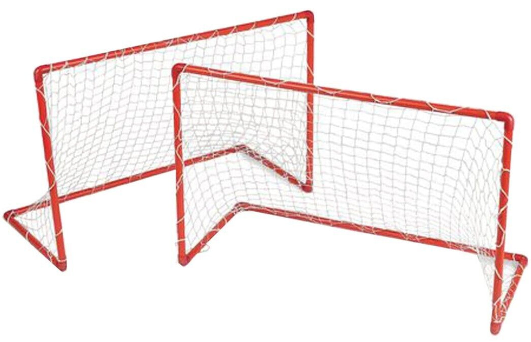 Floor Hockey Goals with Nets Heavy Duty Pair