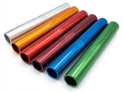 AI SPORTS Athletics Relay Batons Set of 6 – Lightweight Aluminium Sprint Passover Batons – 360° Track & Field Running Relay Batons for Training & Competition