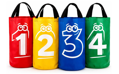 AI SPORTS Sack Race Bags – Colourful Jumping Bags for Garden, Sports Day, Parties & Outdoor Family Games