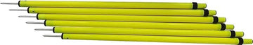 Telescopic Boundary Poles, Adjustable Height, Ground Spikes, and Carry Bag