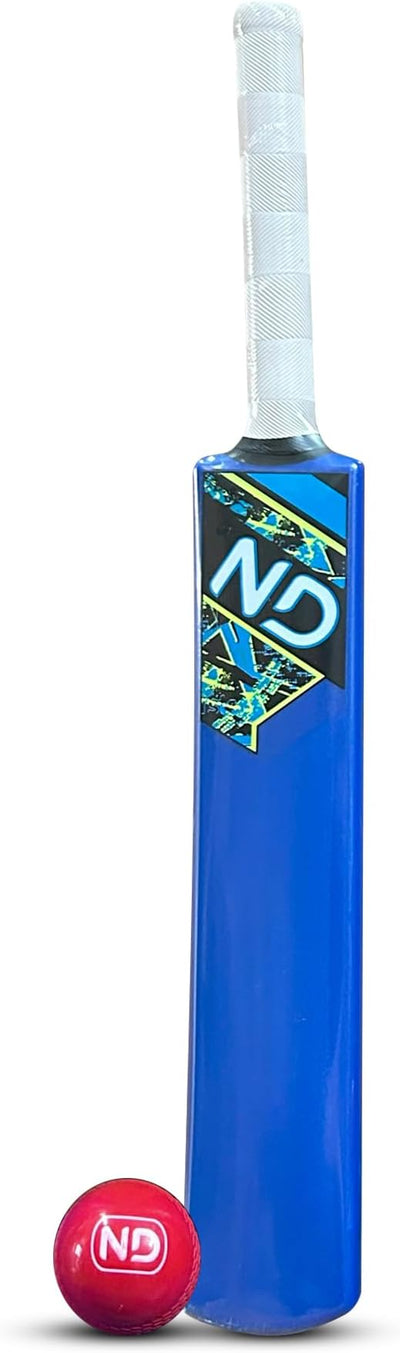 ND Sports Cricket Set – Complete Plastic Cricket Kit | Lightweight & Durable | Includes Bat and Ball | Indoor & Outdoor Play for Cricket Enthusiasts