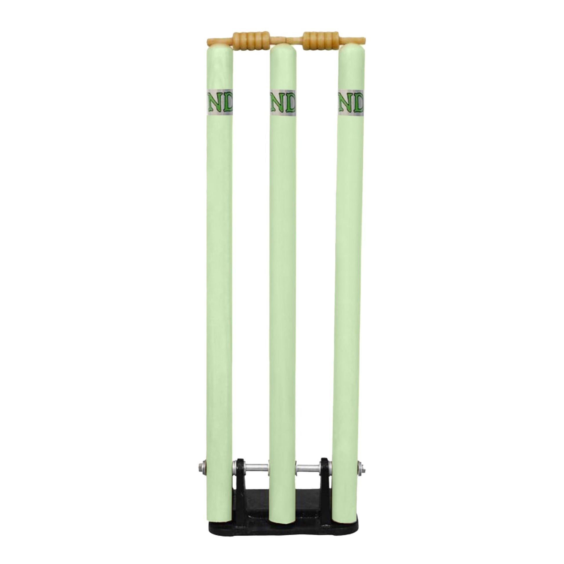ND Sports Cricket Wickets with Bails & Metal Base – Durable & Weather-Resistant Cricket Stumps Set for Training & Matches