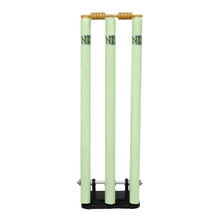 Load image into Gallery viewer, ND Sports Cricket Wickets with Bails &amp; Metal Base – Durable &amp; Weather-Resistant Cricket Stumps Set for Training &amp; Matches