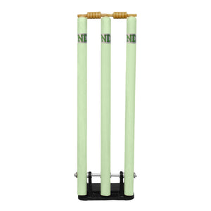 ND Sports Cricket Wickets with Bails & Metal Base – Durable & Weather-Resistant Cricket Stumps Set for Training & Matches