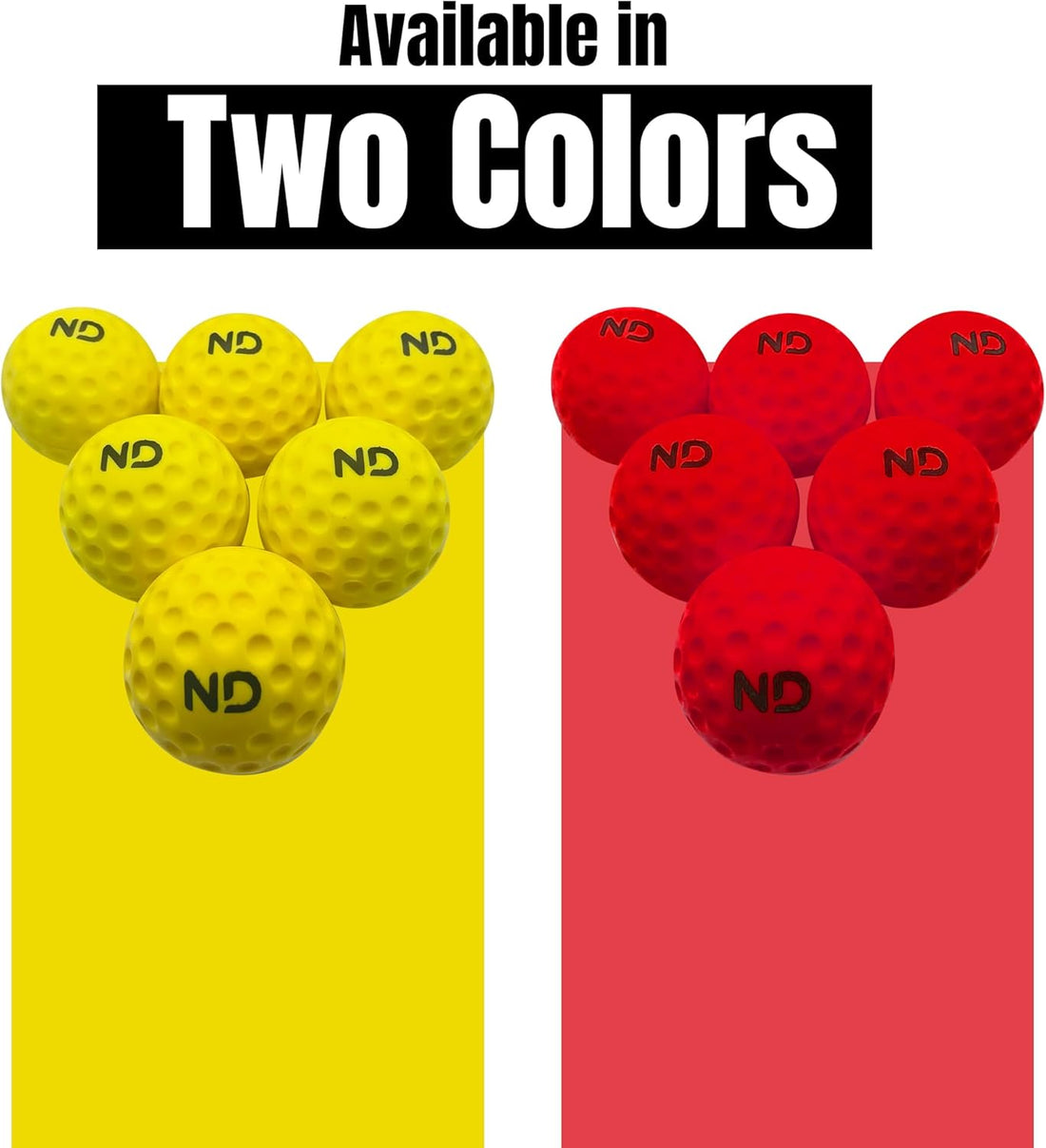 ND Sports Cricket Bowling Machine Balls - 6 Pack | High-Performance Training Balls for All Bowling Machines | Durable PVC, Accurate Flight, Ideal for Batting Practice & Skill Improvement