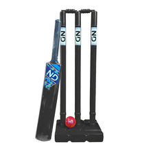 Load image into Gallery viewer, ND Sports Cricket Set - Plastic Stumps, Bat &amp; Ball | Lightweight &amp; Durable | Kids &amp; Adults Backyard Cricket Game | Indoor &amp; Outdoor Play | Portable &amp; Fun Sports Kit