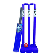 Load image into Gallery viewer, ND Sports Cricket Set - Plastic Stumps, Bat &amp; Ball | Lightweight &amp; Durable | Kids &amp; Adults Backyard Cricket Game | Indoor &amp; Outdoor Play | Portable &amp; Fun Sports Kit