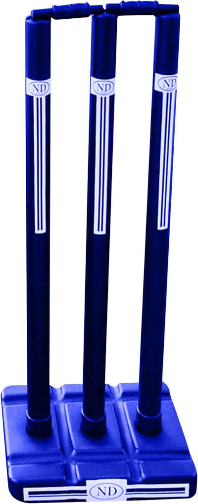 ND Sports Wicket Stumps with Bail – Durable, Lightweight & Portable Cricket Set for All Surfaces | Indoor & Outdoor Use | Includes Mesh Carry Bag