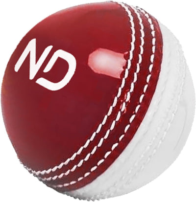ND Sports Incrediball Cricket Ball – Pack of 1, 3, or 6 – Durable Red Rubber Practice & Training Ball for Adults – Ideal for Net Practice, Coaching Sessions & Casual Matches