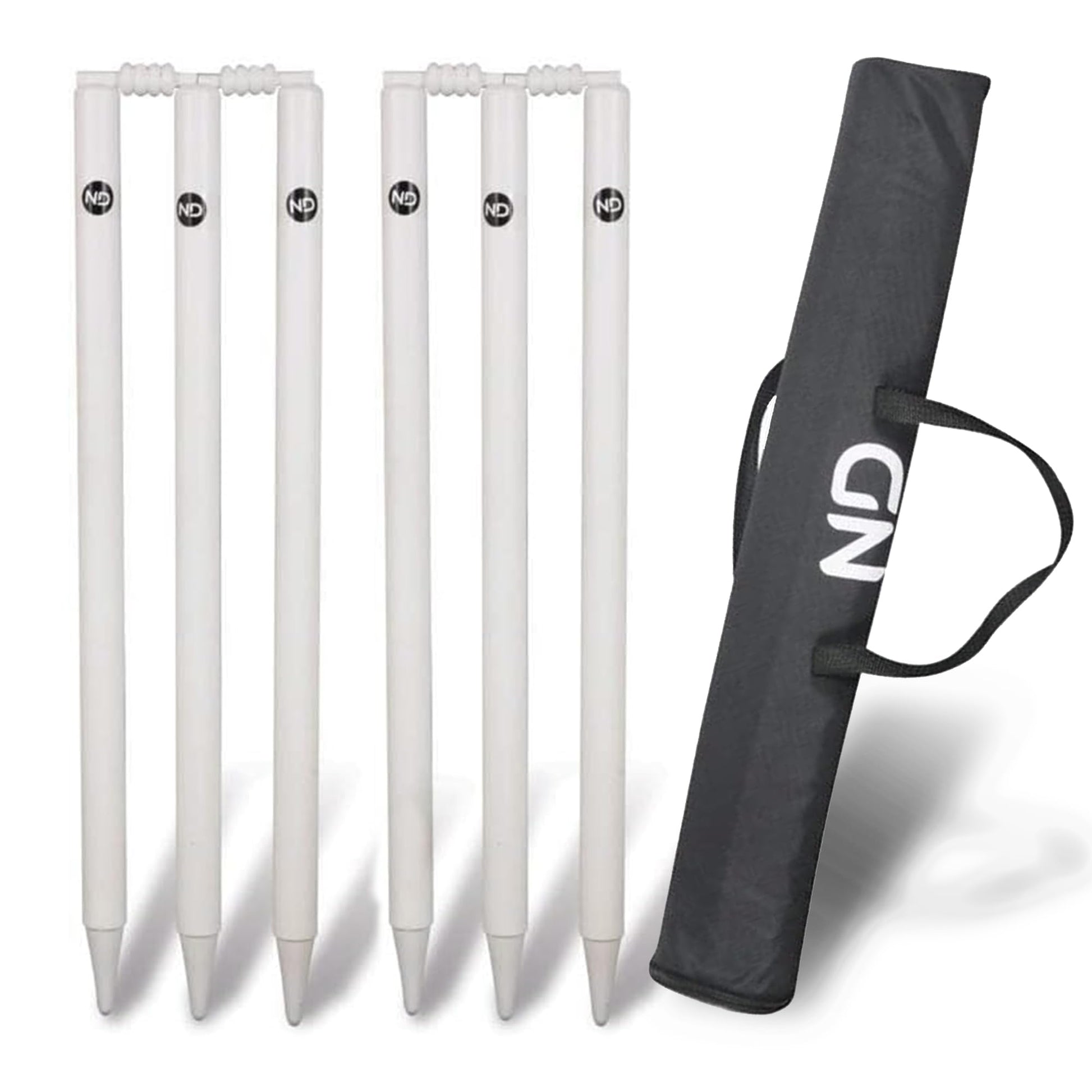 ND Sports Wicket Stumps with Bail – Durable Cricket Stumps Set for All Surfaces | Lightweight & Portable | Perfect for Indoor & Outdoor Matches