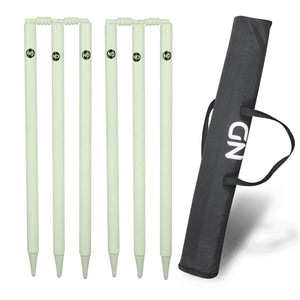 ND Sports Wicket Stumps with Bail – Durable Cricket Stumps Set for All Surfaces | Lightweight & Portable | Perfect for Indoor & Outdoor Matches