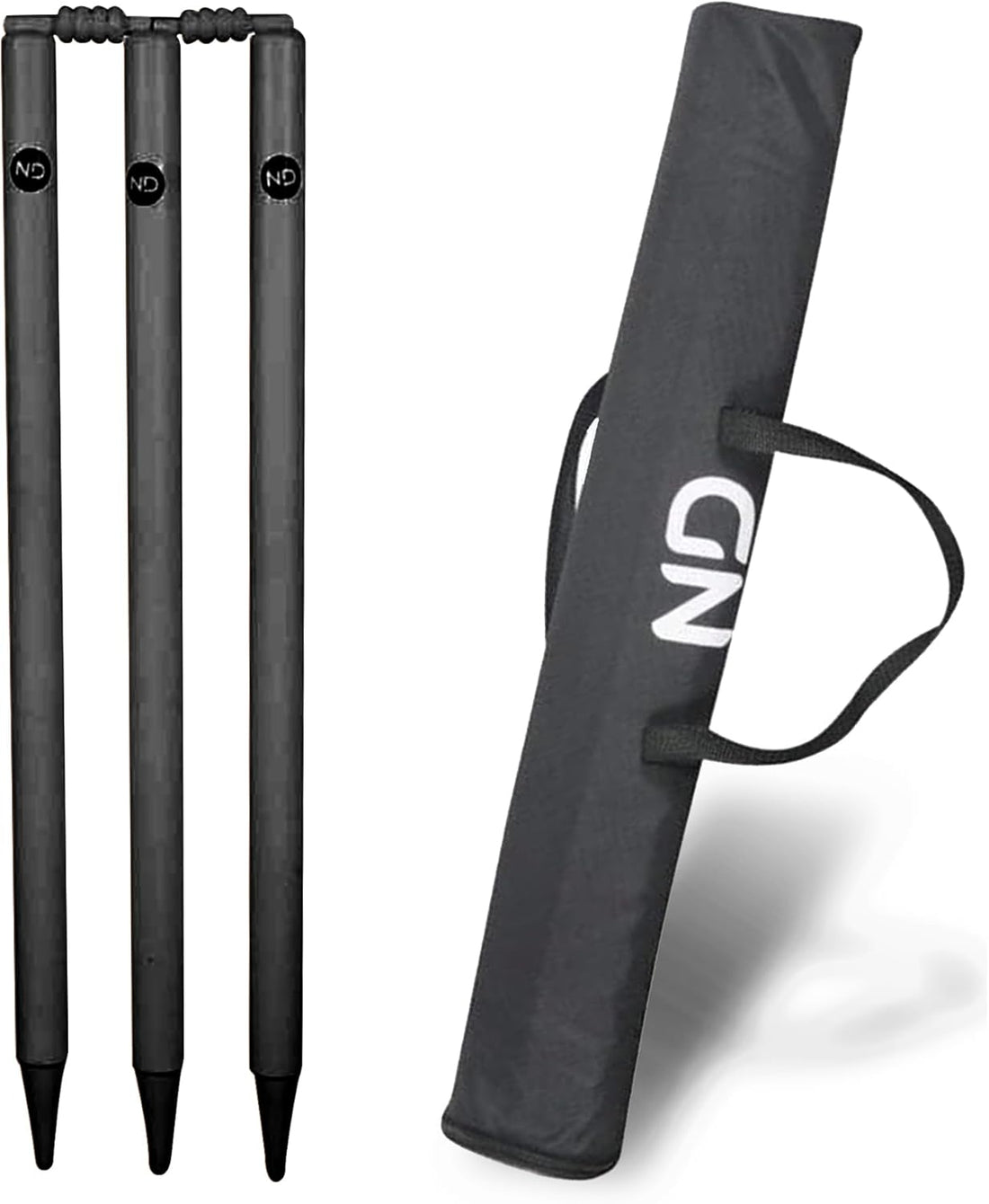ND Sports Wicket Stumps with Bail – Durable Cricket Stumps Set for All Surfaces | Lightweight & Portable | Perfect for Indoor & Outdoor Matches