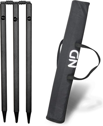 ND Sports Wicket Stumps with Bail – Durable Cricket Stumps Set for All Surfaces | Lightweight & Portable | Perfect for Indoor & Outdoor Matches