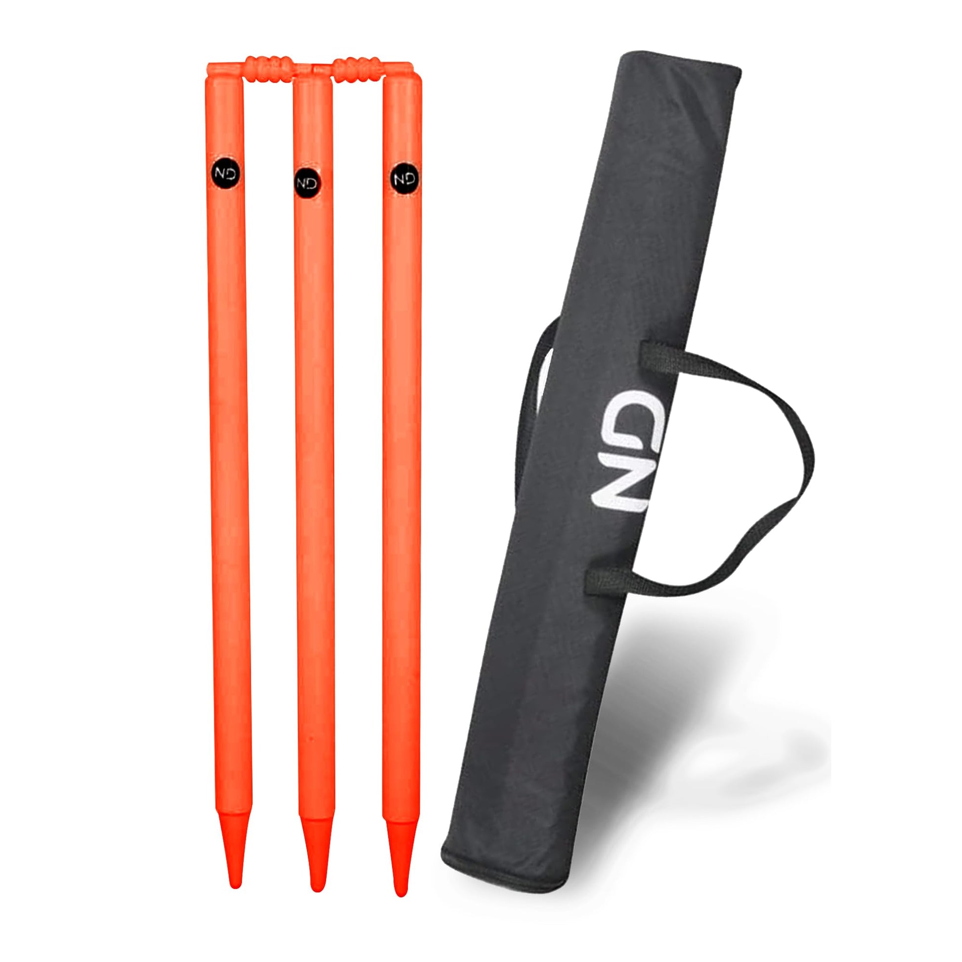 ND Sports Wicket Stumps with Bail – Durable Cricket Stumps Set for All Surfaces | Lightweight & Portable | Perfect for Indoor & Outdoor Matches