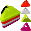 40 x Triangle Space Marker Cones, Marker Cones for Football Training, Agility training Markers (Set of 40 Pcs)