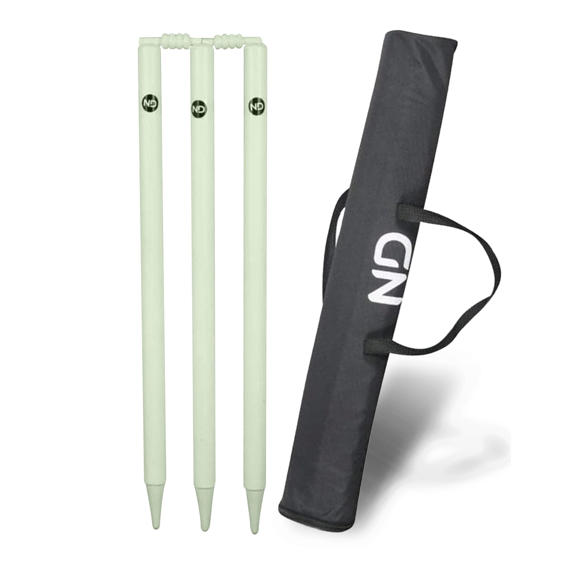 ND Sports Wicket Stumps with Bail – Durable Cricket Stumps Set for All Surfaces | Lightweight & Portable | Perfect for Indoor & Outdoor Matches