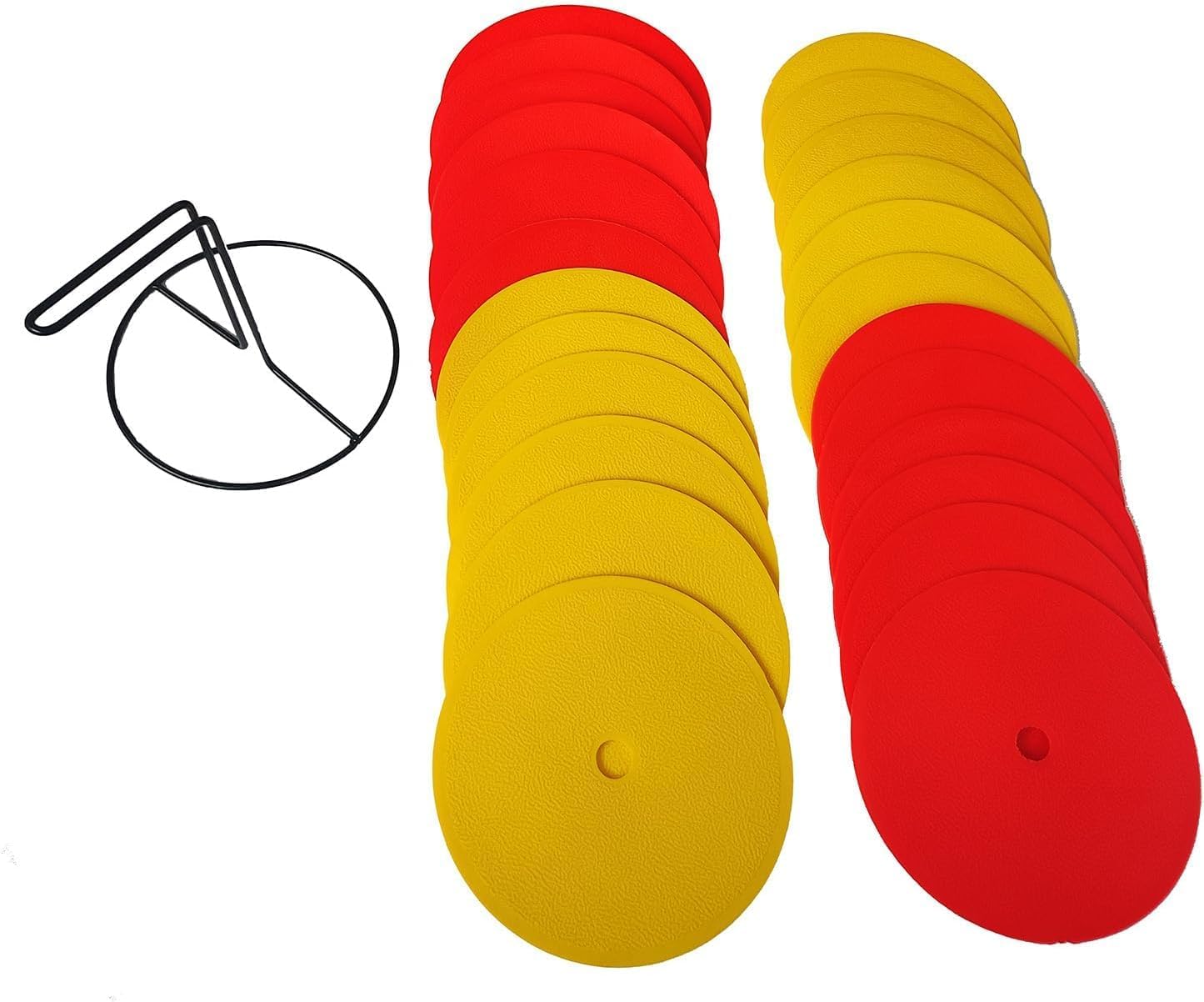 ND Flat Disc Non Slip Set Of 24 Rubber Markers Football Agility Training