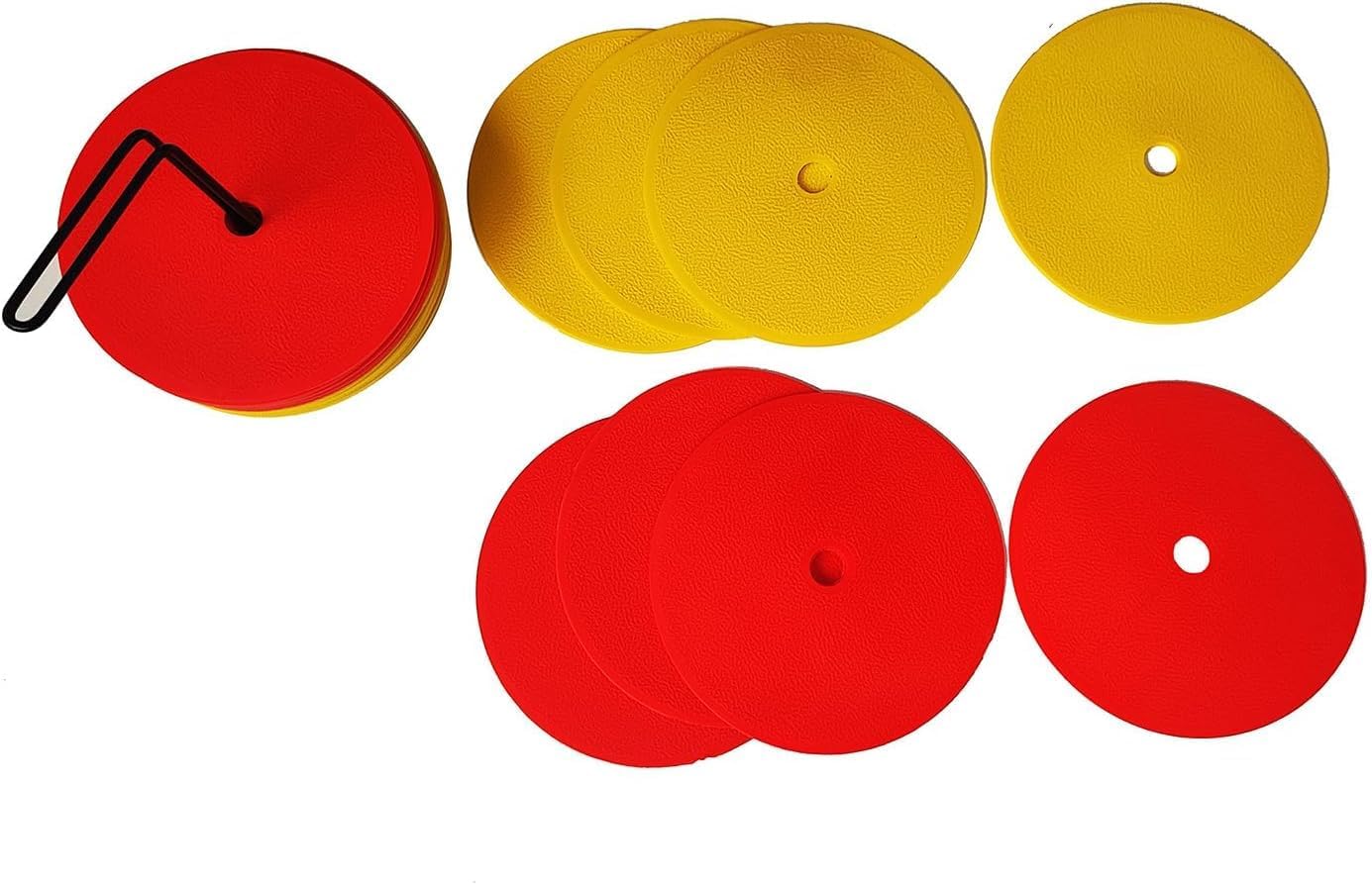 ND Flat Disc Non Slip Set Of 24 Rubber Markers Football Agility Training