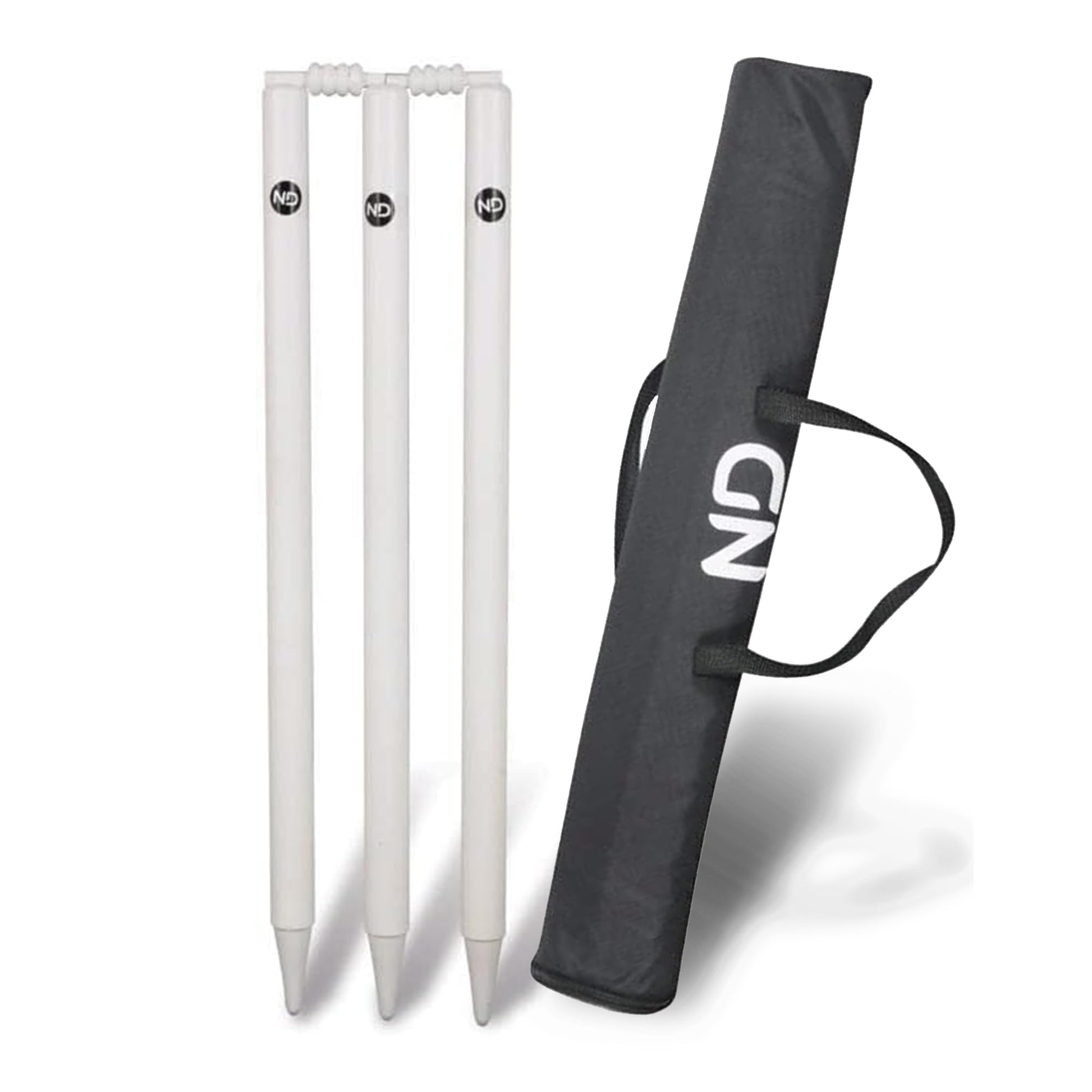 ND Sports Wicket Stumps with Bail – Durable Cricket Stumps Set for All Surfaces | Lightweight & Portable | Perfect for Indoor & Outdoor Matches