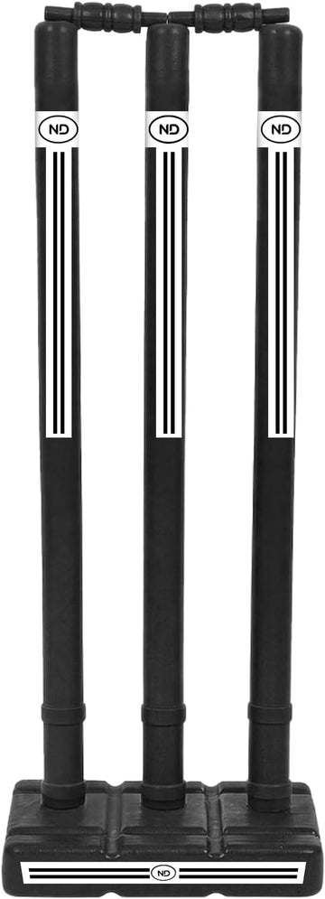 ND Sports Wicket Stumps with Bail, Durable, Lightweight
