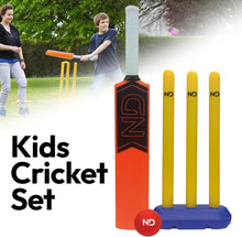 Load image into Gallery viewer, ND Sports Plastic Kids Cricket Set – High Performance &amp; Durable Kwik Cricket Style Set for Training | Lightweight &amp; Portable Boys &amp; Girls Ages 3 to 9 Years