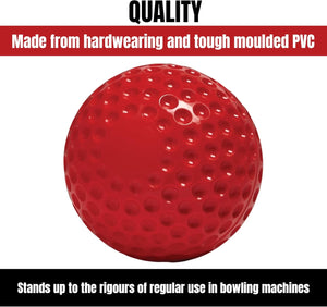ND Sports Cricket Bowling Machine Balls - 6 Pack | High-Performance Training Balls for All Bowling Machines | Durable PVC, Accurate Flight, Ideal for Batting Practice & Skill Improvement