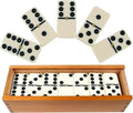 ND Sports Premium Double Six & Nine Dominoes Set – Classic Family Board Game with Durable Domino Tiles & Wooden Storage Box – Fun Learning & Strategy Game for Kids, Adults & Seniors (Dimonoes Set 9)