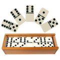 ND Sports Premium Double Six & Nine Dominoes Set – Classic Family Board Game with Durable Domino Tiles & Wooden Storage Box – Fun Learning & Strategy Game for Kids, Adults & Seniors (Dimonoes Set 9)