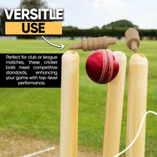 Load image into Gallery viewer, ND Sports Wooden Cricket Bails Set – 4-Piece Set of Premium English Ash Bails for Training &amp; Match Play – Ideal for Cricket Balls and Cricket Practice