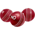 ND Sports Incrediball Cricket Ball – Pack of 1, 3, or 6 – Durable Red Rubber Practice & Training Ball for Adults – Ideal for Net Practice, Coaching Sessions & Casual Matches