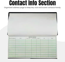 Load image into Gallery viewer, ND Sports Cricket Scorebook – Hard Cover Score Book for 60 or 100 Innings | Professional Cricket Match Scorer Book | Ideal for Clubs, Coaches, Schools &amp; Tournaments (60 Innings)