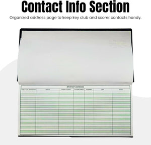 ND Sports Cricket Scorebook – Hard Cover Score Book for 60 or 100 Innings | Professional Cricket Match Scorer Book | Ideal for Clubs, Coaches, Schools & Tournaments (60 Innings)