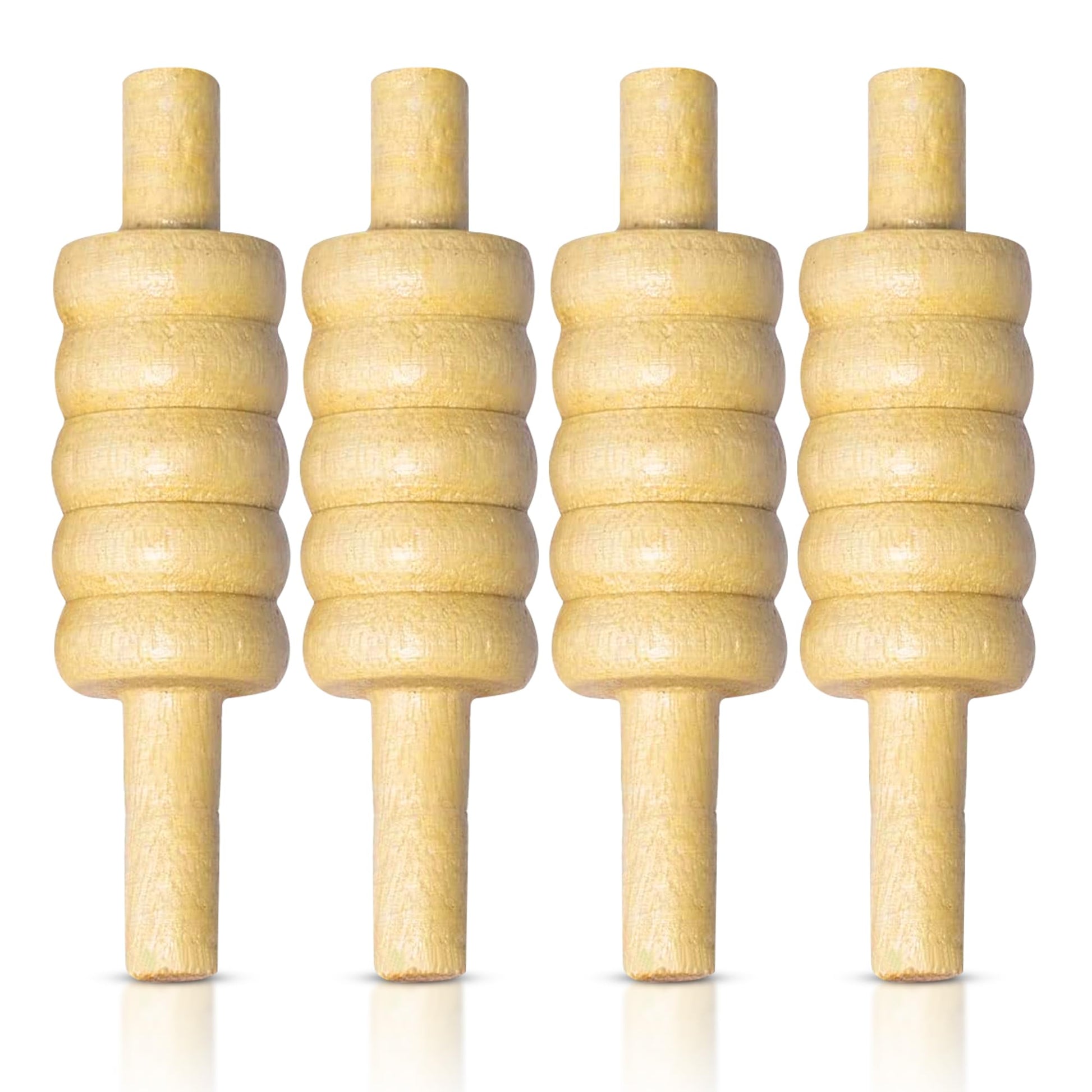 ND Sports Wooden Cricket Bails Set – 4-Piece Set of Premium English Ash Bails for Training & Match Play – Ideal for Cricket Balls and Cricket Practice