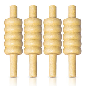 ND Sports Wooden Cricket Bails Set – 4-Piece Set of Premium English Ash Bails for Training & Match Play – Ideal for Cricket Balls and Cricket Practice