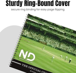ND Sports Soft Cricket Scorebook – Wirebound Match Scorer Book with White Pages – 48 or 60 Innings – Easy-to-Use Layout with Summary & Declaration Sheets – Ideal for Clubs, Coaches & Schools