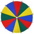 ND Sports Kids Rainbow Play Parachute – 6ft (6 Handles) & 12ft (12 Handles) | Cooperative Play Toy Tent Game for Children, School Activities, Gym Class, Birthday Parties & Outdoor Fun (6 Feet)