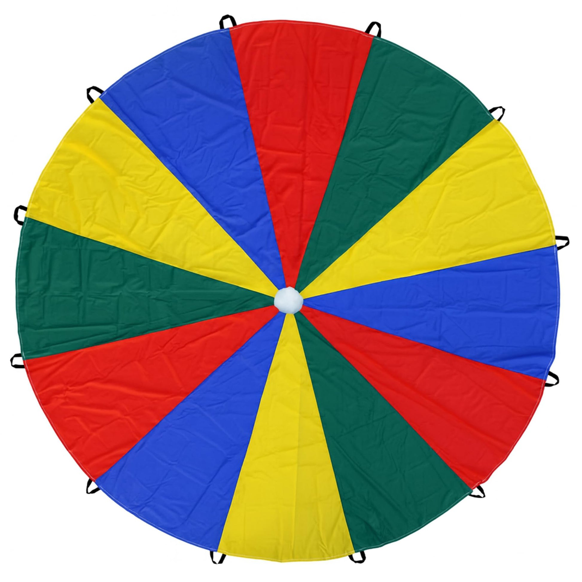ND Sports Kids Rainbow Play Parachute – 6ft (6 Handles) & 12ft (12 Handles) | Cooperative Play Toy Tent Game for Children, School Activities, Gym Class, Birthday Parties & Outdoor Fun (6 Feet)