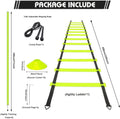 ND Sports Training Kit – 6m Ladder, 6 Poles, 10 Cones, Jump Rope, 4 Pegs & Bag – Complete Speed & Agility Set for Football, Cricket & Multi-Sport