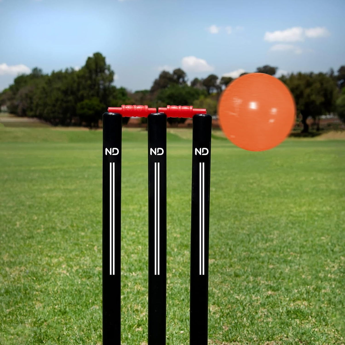 Complete Plastic Cricket Set – Senior & Junior for Ages 9+ – High Performance & Durable Cricket Set for Training, Matches, Garden, Beach & Park Play