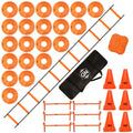 22 Yards Pro Agility Speed Ladder & Cones Football Training Equipment for Kids & Adults Kit Agility Training Footwork Drills | Hurdles Goalkeeper Training Equipment