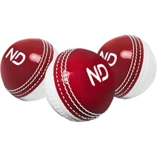 Load image into Gallery viewer, ND Sports Incrediball Cricket Ball – Pack of 1, 3, or 6 – Durable Red Rubber Practice &amp; Training Ball for Adults – Ideal for Net Practice, Coaching Sessions &amp; Casual Matches