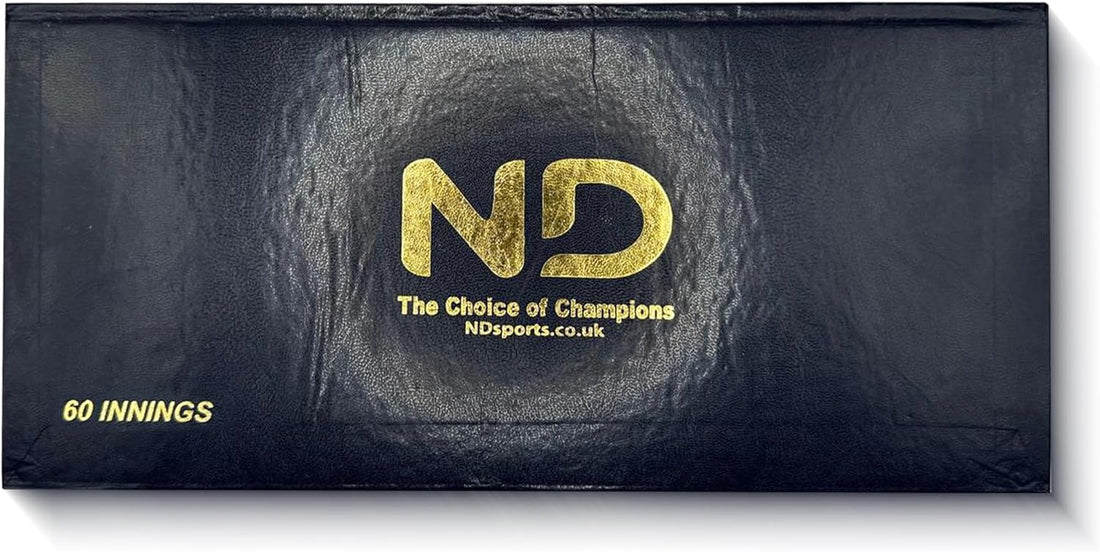 ND Sports Cricket Scorebook – Hard Cover Score Book for 60 or 100 Innings | Professional Cricket Match Scorer Book | Ideal for Clubs, Coaches, Schools & Tournaments (60 Innings)