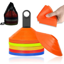 Load image into Gallery viewer, Training Space Marker Cones 25-50 for Speed &amp; Agility Ideal for Sports and Fitness Training Sessions 3+ Colours