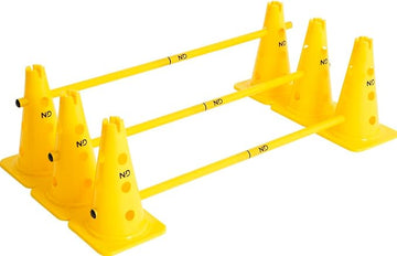 ND Sports Dog Agility Equipment Set Jump agility Training equipment for dogs - Ideal for Pet Agility, Set of 6 Cones, 3 Poles with carry Bags