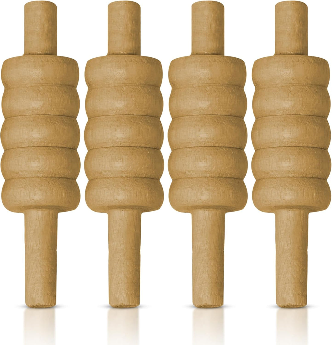 ND Sports Wooden Cricket Bails Set – 4-Piece Set of Premium English Ash Bails for Training & Match Play – Ideal for Cricket Balls and Cricket Practice
