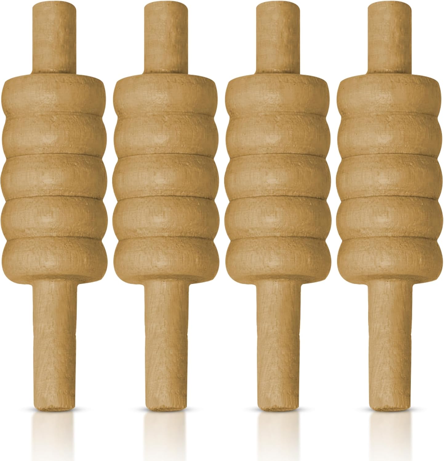 ND Sports Wooden Cricket Bails Set – 4-Piece Set of Premium English Ash Bails for Training & Match Play – Ideal for Cricket Balls and Cricket Practice