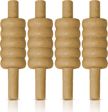 ND Sports Wooden Cricket Bails Set – 4-Piece Set of Premium English Ash Bails for Training & Match Play – Ideal for Cricket Balls and Cricket Practice