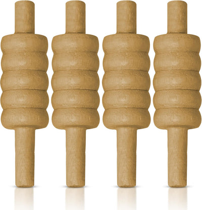 ND Sports Wooden Cricket Bails Set – 4-Piece Set of Premium English Ash Bails for Training & Match Play – Ideal for Cricket Balls and Cricket Practice